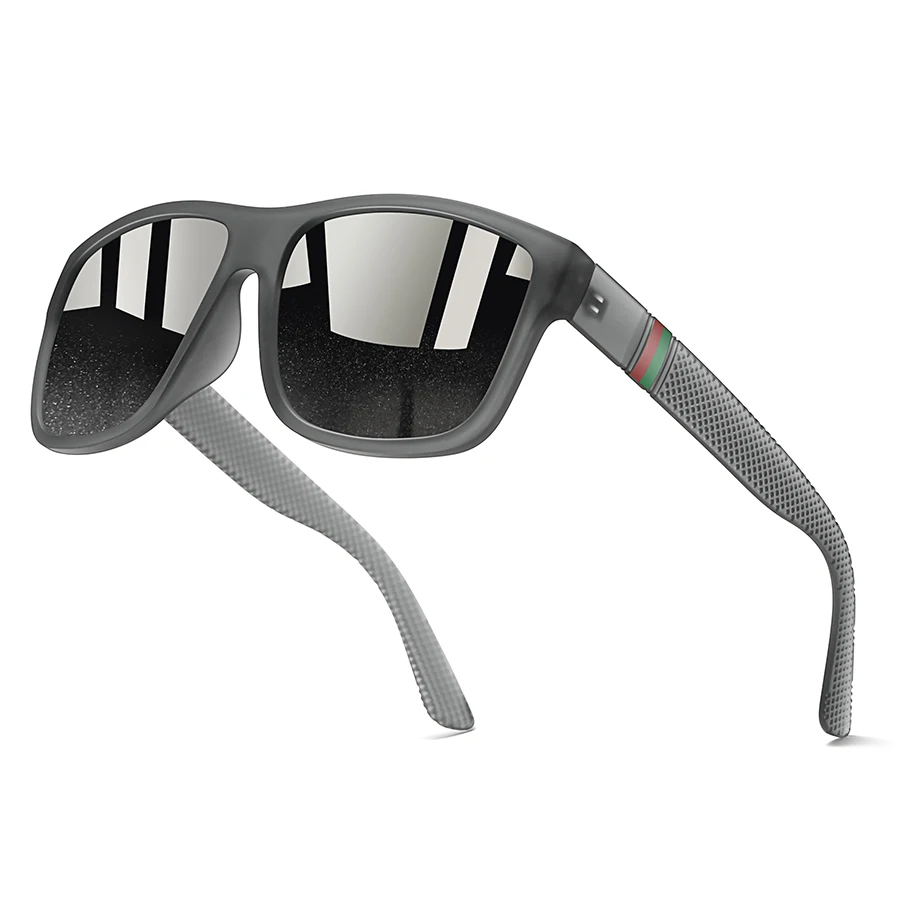 Oversized Square Sunglasses Vintage Brand Designer New Fashion Check Pattern Men Women Driving Fishing Outdoor Casual Eyewear