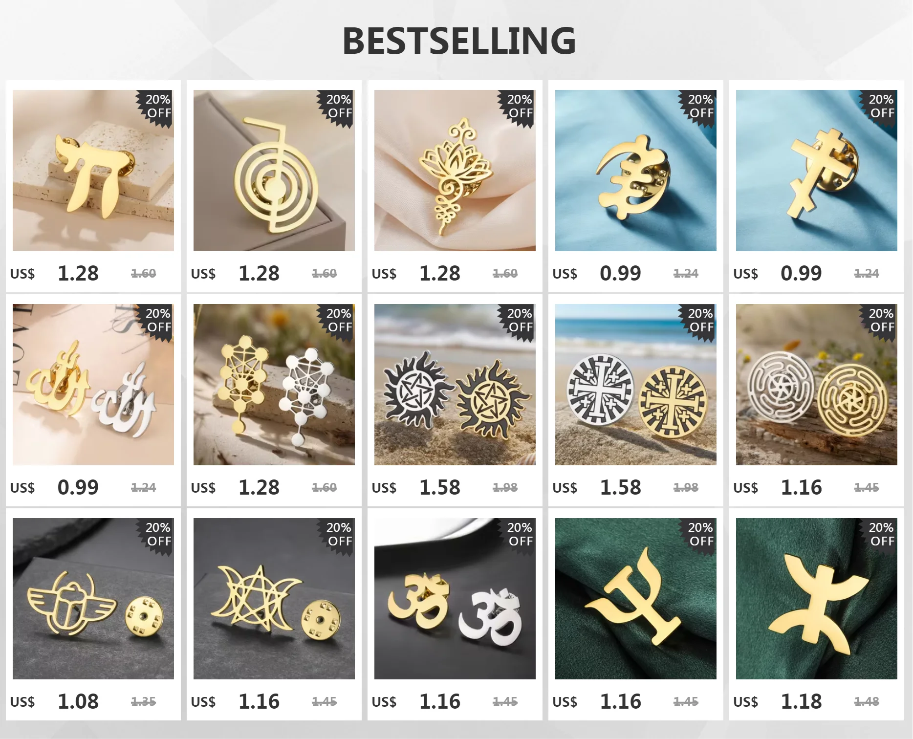 Dawapara Mandala Lotus Blume Frauen Brosche Anstecknadel Buddhismus Spiritueller Schmuck Mode Edelstahl Zubehör – Detail 1