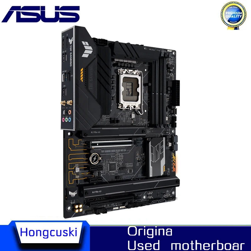 Used B660M For ASUS TUF GAMING B660-PLUS WIFI D4 LGA 1700 DDR4 Motherboard B660 Supports CPU i5 10400f i3 12100f 12400f