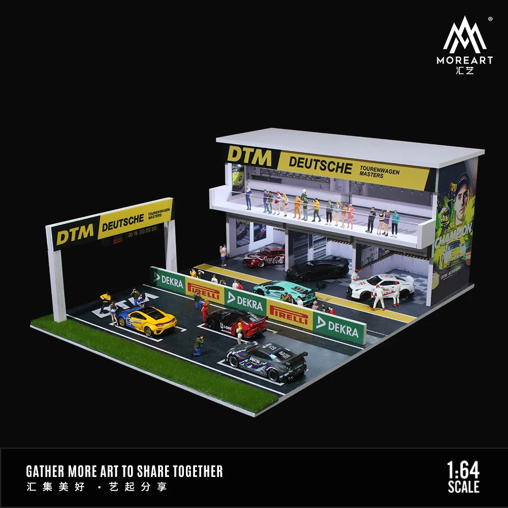 

MoreArt 1/64 DTM светильник версия трека подставка для центра имитация из сплава Модель автомобиля