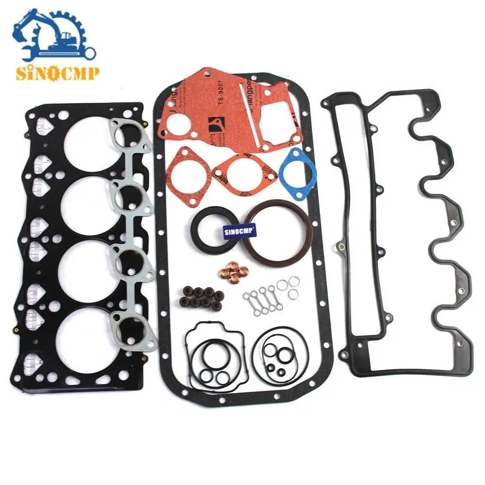

1 комплект полных прокладок для капитального ремонта двигателя 5-87814-313-1 Z-8-97235-261-0 для двигателя Isuzu Hitachi Kobelco JCB Mini Excavator 4LE2