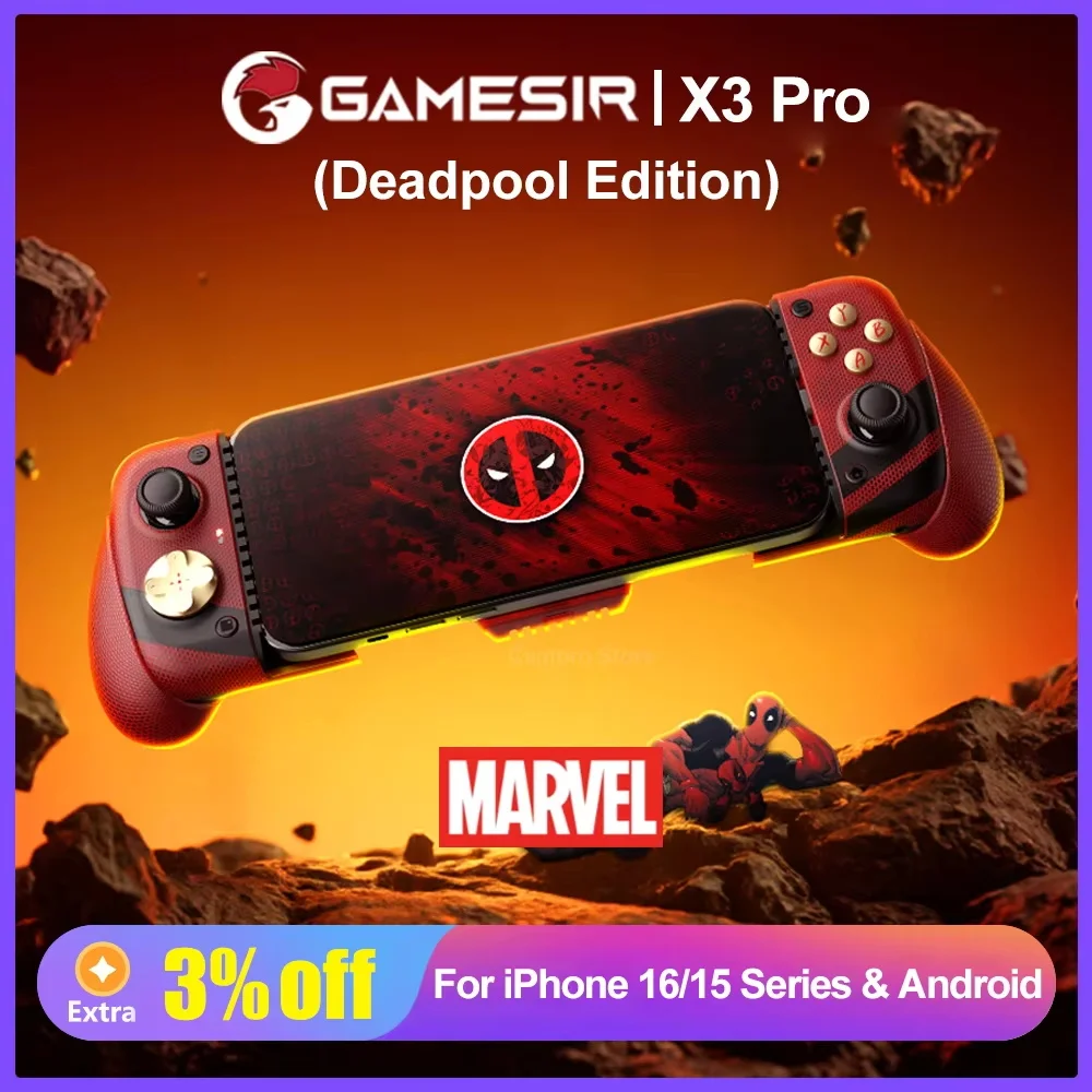 m*a様 gamesir x3 pro デッドプール GameSir X3 Pro DeadPool Edition Mobile Game Controller