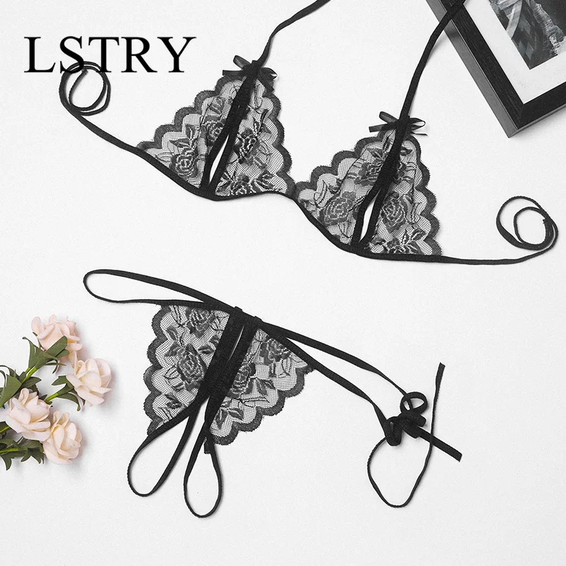 Hot Bra Sexy Lingerie Women Underwear Lace Bralette Set Erotic Uniform Sexy Costumes Girls Exotic Apparel More Colors Bra Set - Image 2