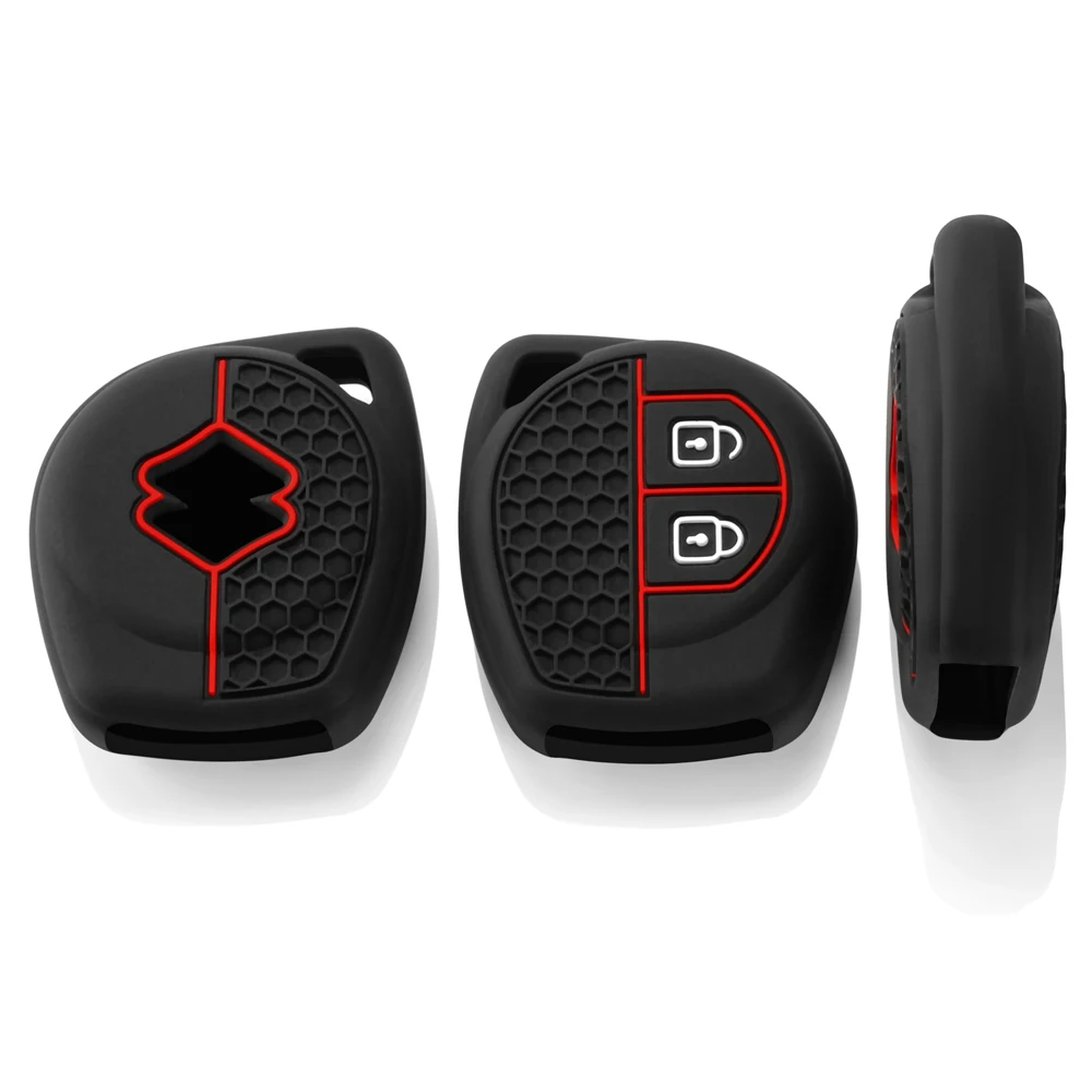 Keychain Protection For Suzuki Celerio Swift LV Liana Ignis Sch4 Jimny Grand Vitara SX4 Classic Silicone Key Cover Fob Holder