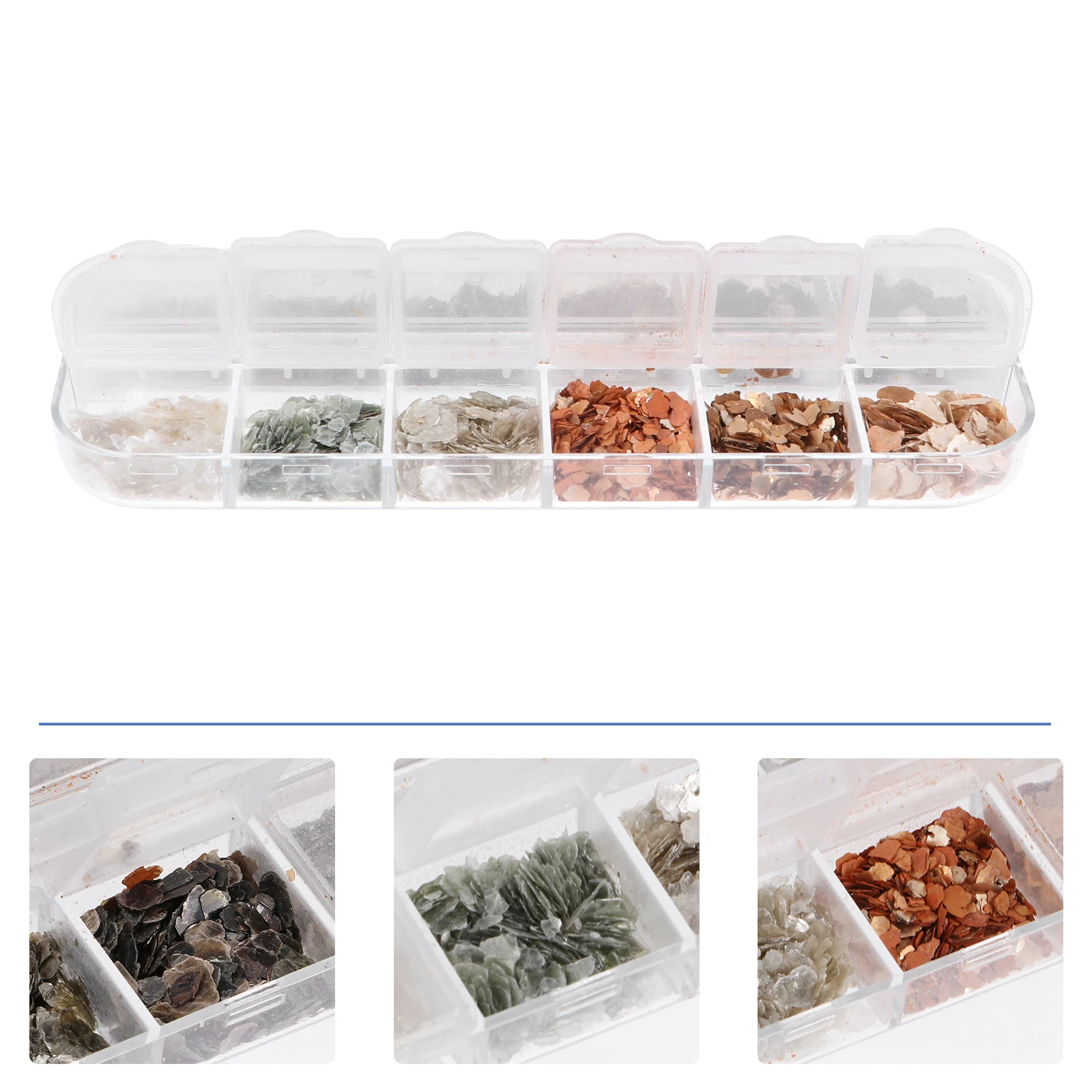 

3 Boxes Nail Chips Decor Glitter Decoration Manicure Decorating Kit Marble Nails