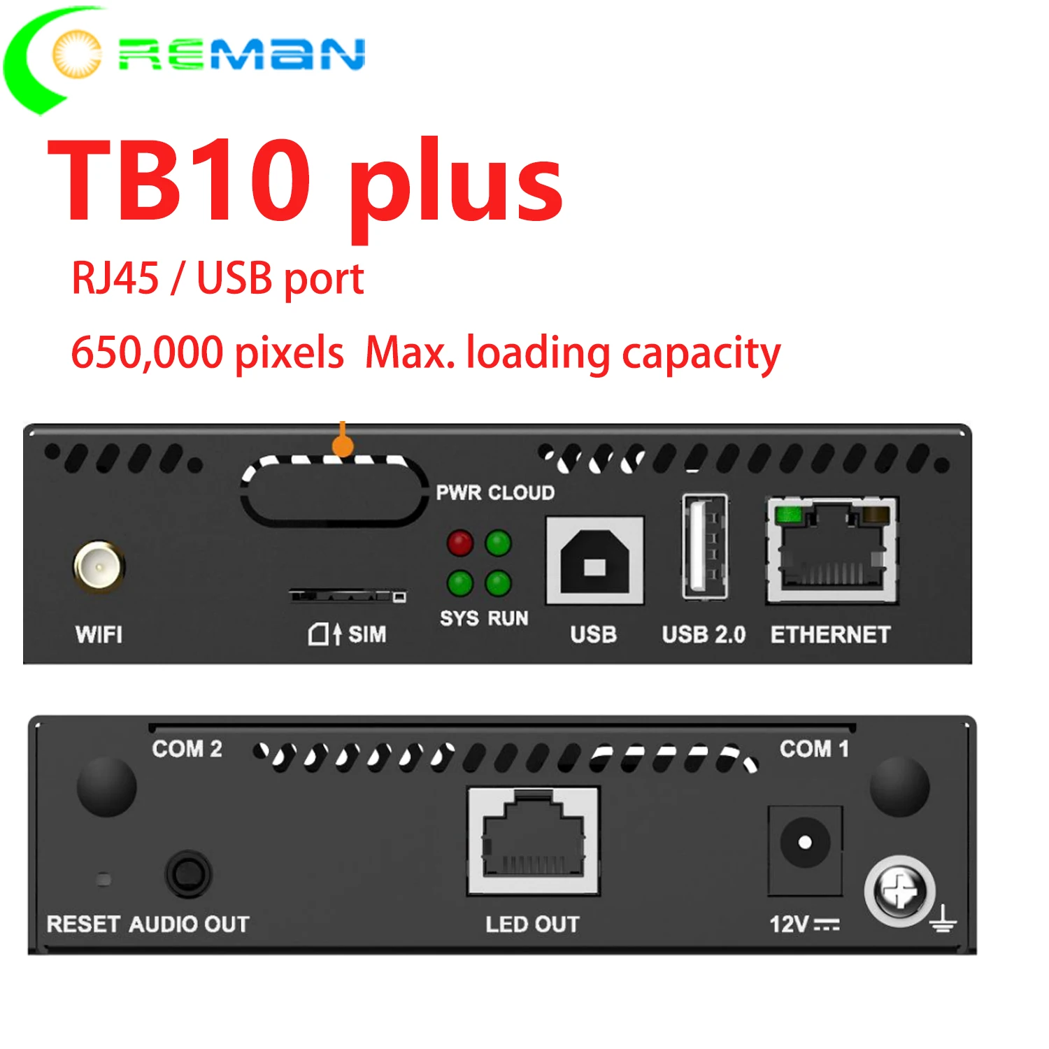Low cost  New version Novastar Multimedia Player TB10 plus with USB RJ45 port WIFI for full color led display