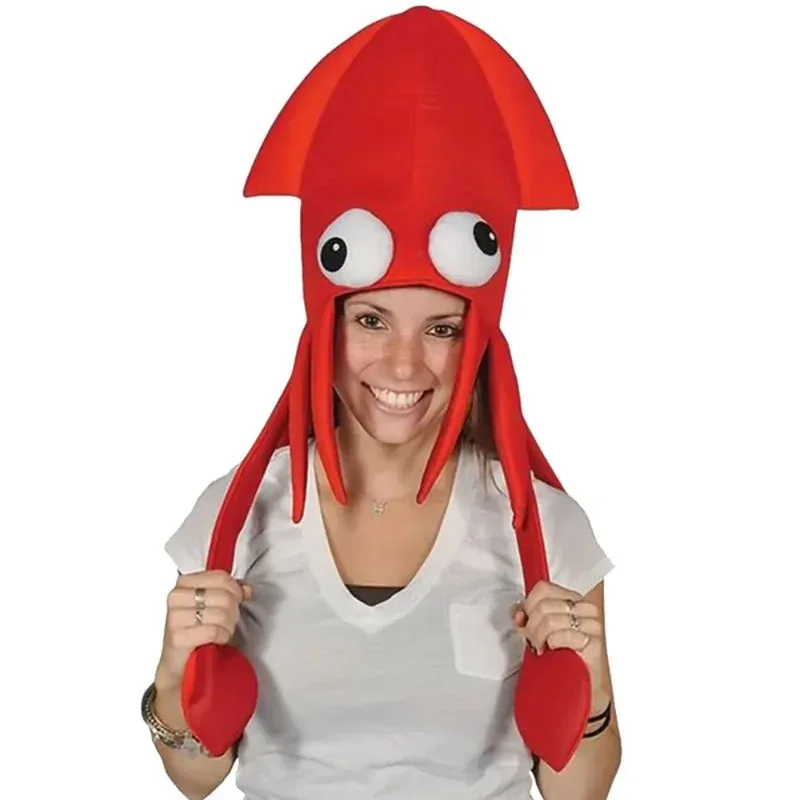 Одел 2025, забавный кальмар для детей и взрослых, аксессуар для праздника в Киеве, фантазийный игрушечный шляпа