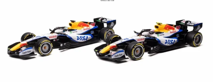 Bburago 1:43 F1 Car Model VCARB 03 2026 #30 Liam Lawson #41 Arvid Lindblad Diecast Alloy Toys For F1 Gifts