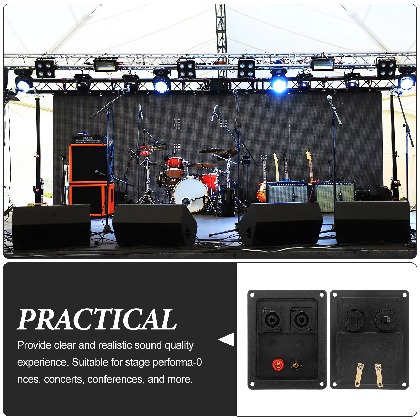 2Pcs Professional Speaker Terminal Cup for Stage Audio Connectors Speaker Box Terminal Ideal DIY Subwoofer Sub Box Terminals