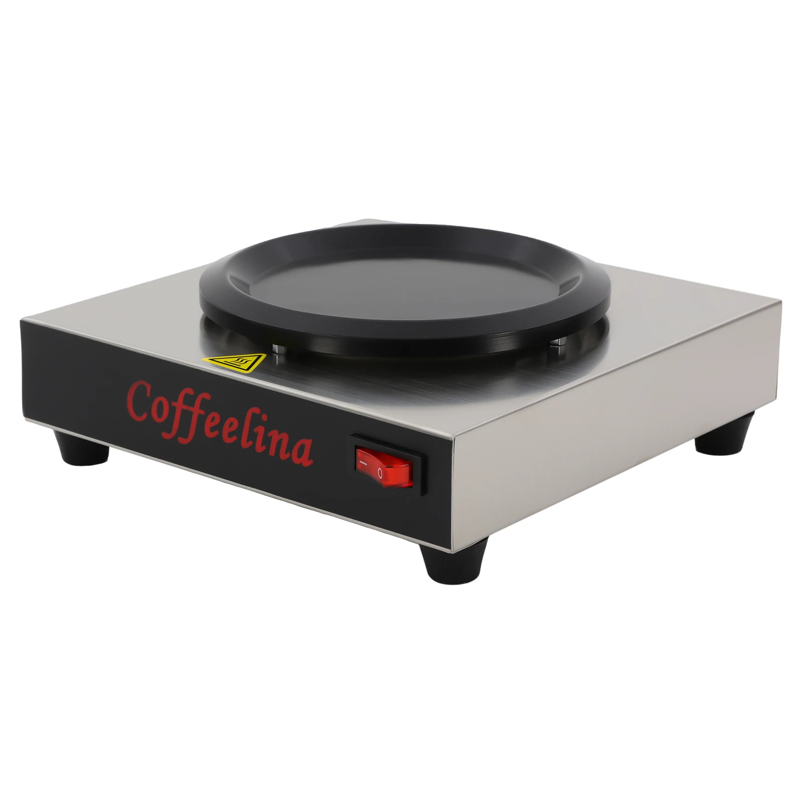 

Коммерческий подогреватель для кофе 176 ℉ Структура из нержавеющей стали с антипригарной алюминиевой пластиной для кафе, перерыва в рабочем дне, буфета