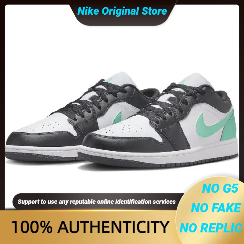 

Кроссовки Nike Jordan 1 Low Green Glow 553558 -131