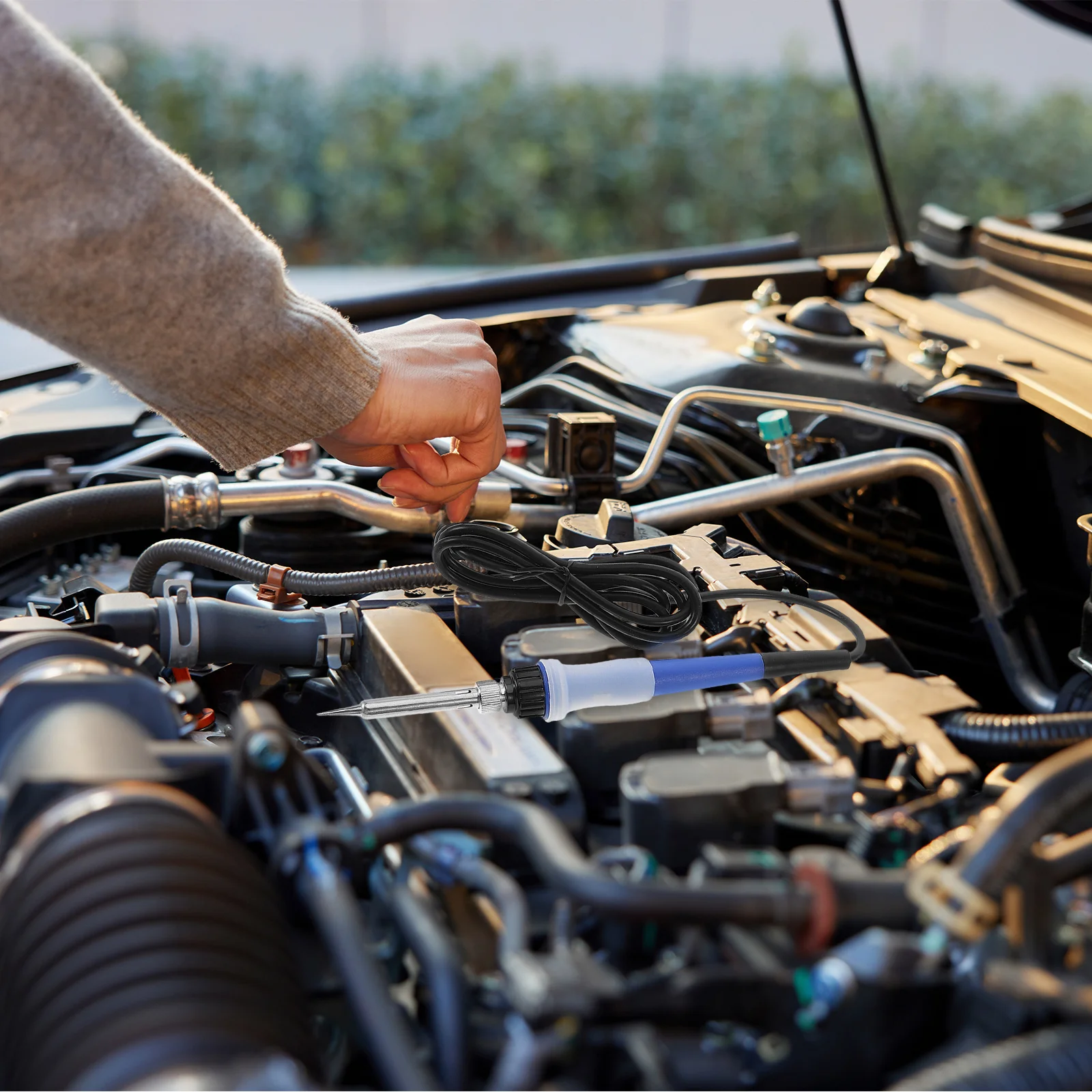 

Car Portable Soldering Iron Dc 12V 24V Low Voltage Heavy Duty Electric Mini Iron for Bumper Repair Plastic Welding Kit