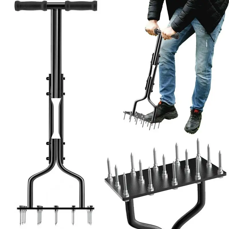 

Manual Yard Aerator Tools Manual Lawn Aerator Yard Aerators With Cleaning Weeder Tool Standing Garden Soil Intake Accessories