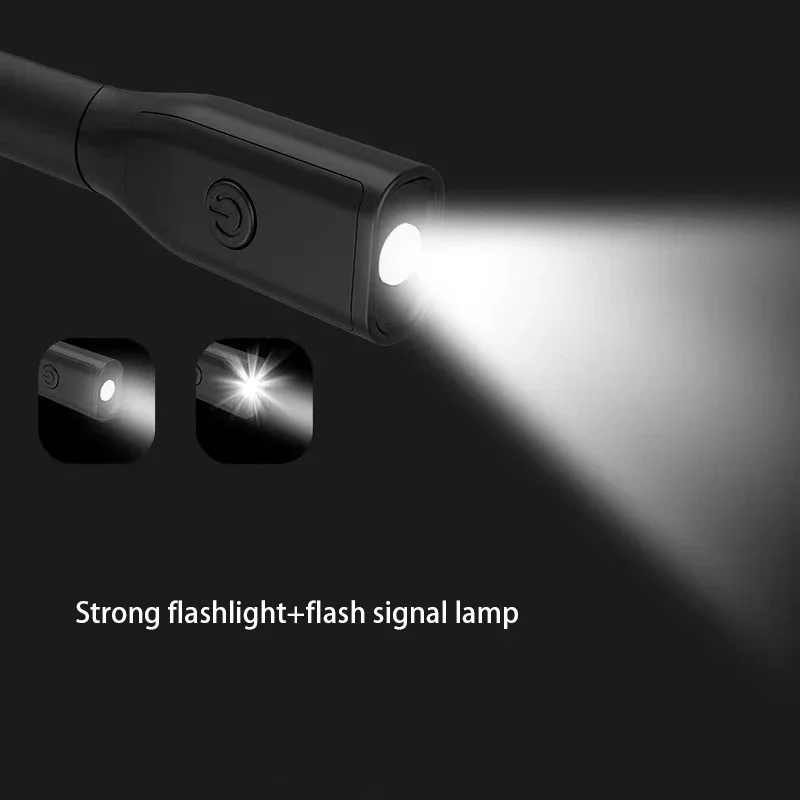 LED Neck Reading Light USB Rechargeable Book Lights 3 Colors Brightness Stepless Dimming Repair Flashlight Camping Lamp