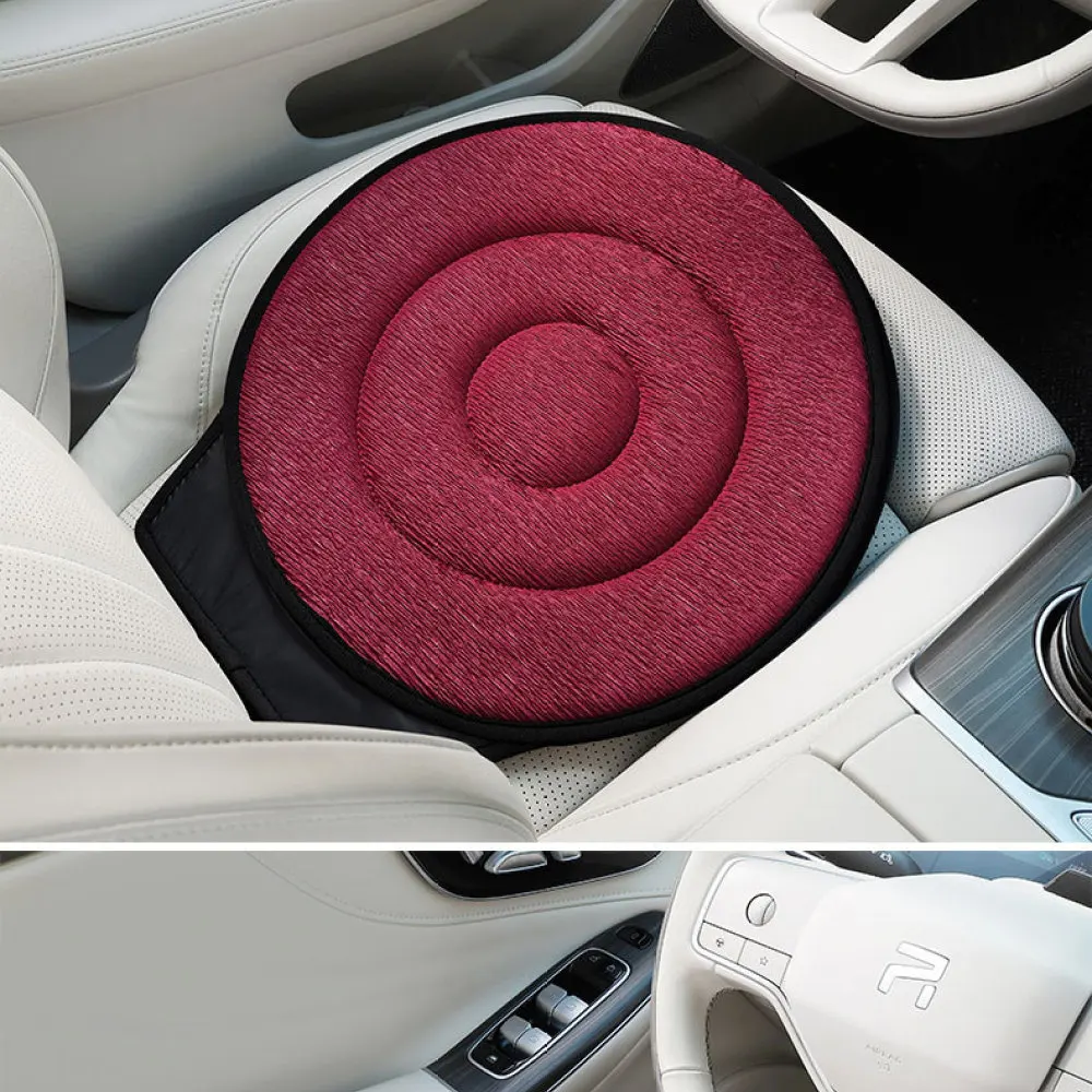 Automotive 360 Degree Swivel Seat Cushion Rotating Mobility Aid Helper Elderly Pregnant Women Comfortable Durable Pad