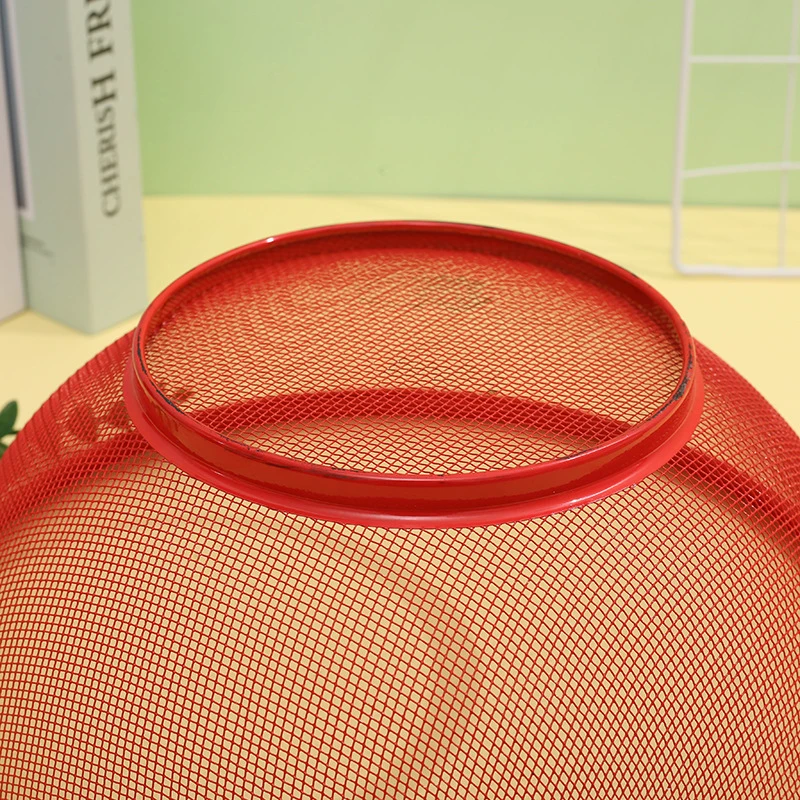 Mesh Fruit Basket With Lid Prevent Fly Kitchen Basket Vegetables Fruit Holder Kitchen Supplies Dining Table Decor Storage Box