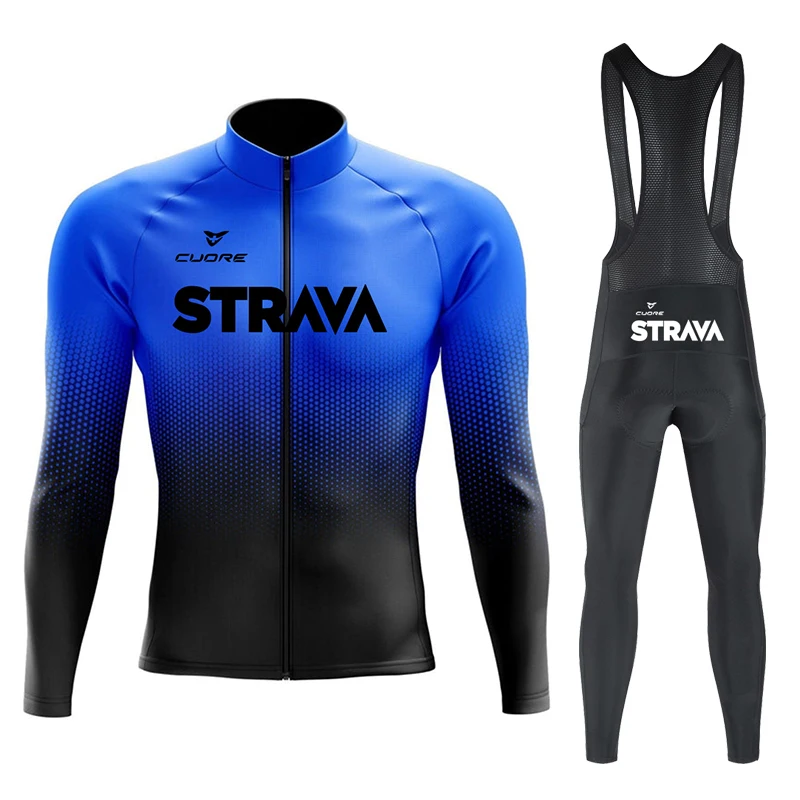 

CUDRE STRAVA Bicycle Road Cycling Clothes for Men Men's Cycling Shirt Long Sleeve Jersey Man Mountain Bike Outfit Cycle Bicycles