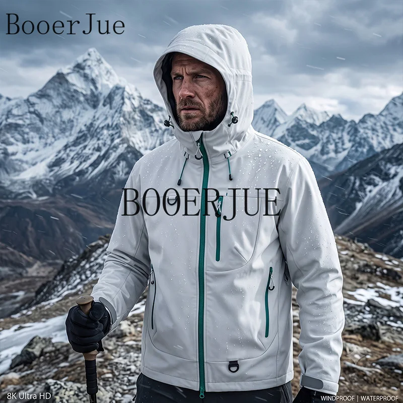 Sports Running Fishing Loose Men Waterproof Hiking Jacket Outdoor Mountaineering Hooded Windbreaker Windproof Tactical Outwear