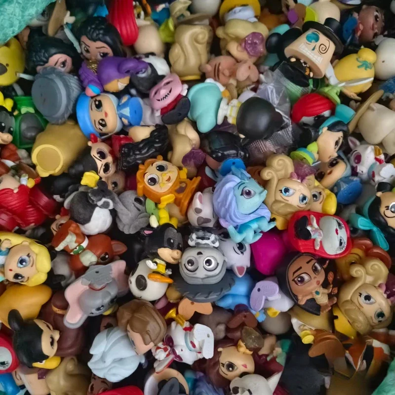 50/100 stücke Disney Türen Prinzessin Stich Anna Elsa Mickey Mouse House cute Kawaii große Augen Puppe Cartoon Modell Spielzeug Kinder Geschenke