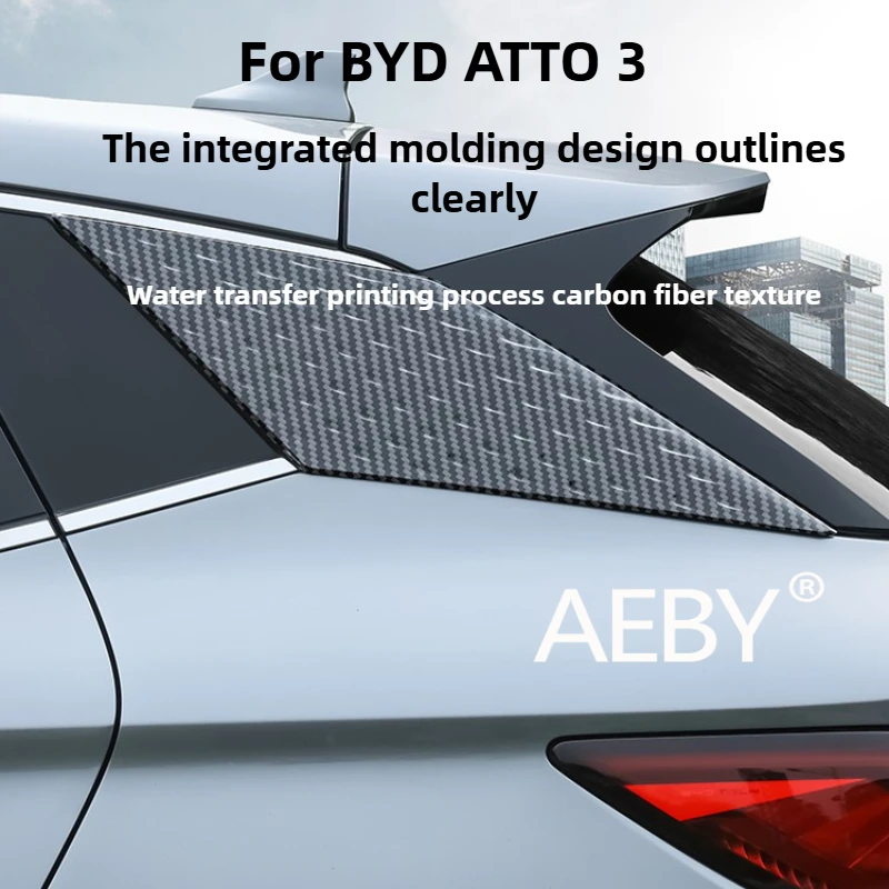 

AEBY For BYD ATTO 3 Smart Driving Edition 2022-2024 Triangle Window Louvers Shades,Easy Install Film,Louver Style Sunshade Decal