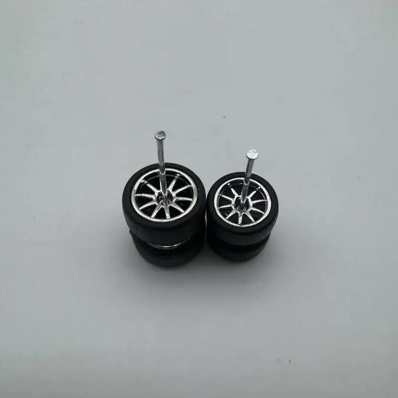 X-Scale 1:64 Rubber Tires for Model Cars Diecast Car Replacement Wheels Tires 1/64 Model Car Mini Accessories small+Large