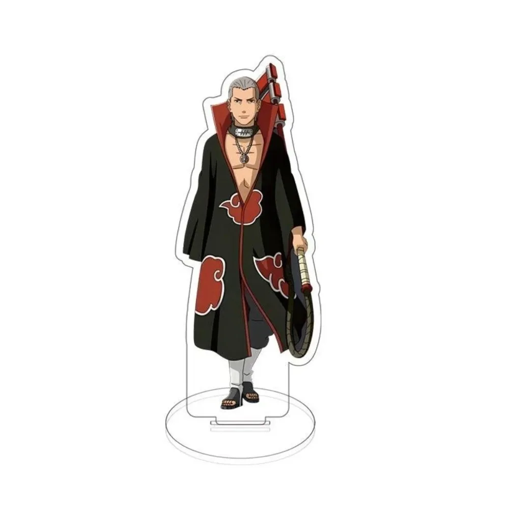 Diy personalizado Naruto Uzumaki figura de Anime espectáculo de rol soporte acrílico transparente modelo creativo adorno de escritorio de dibujos animados regalos de vacaciones