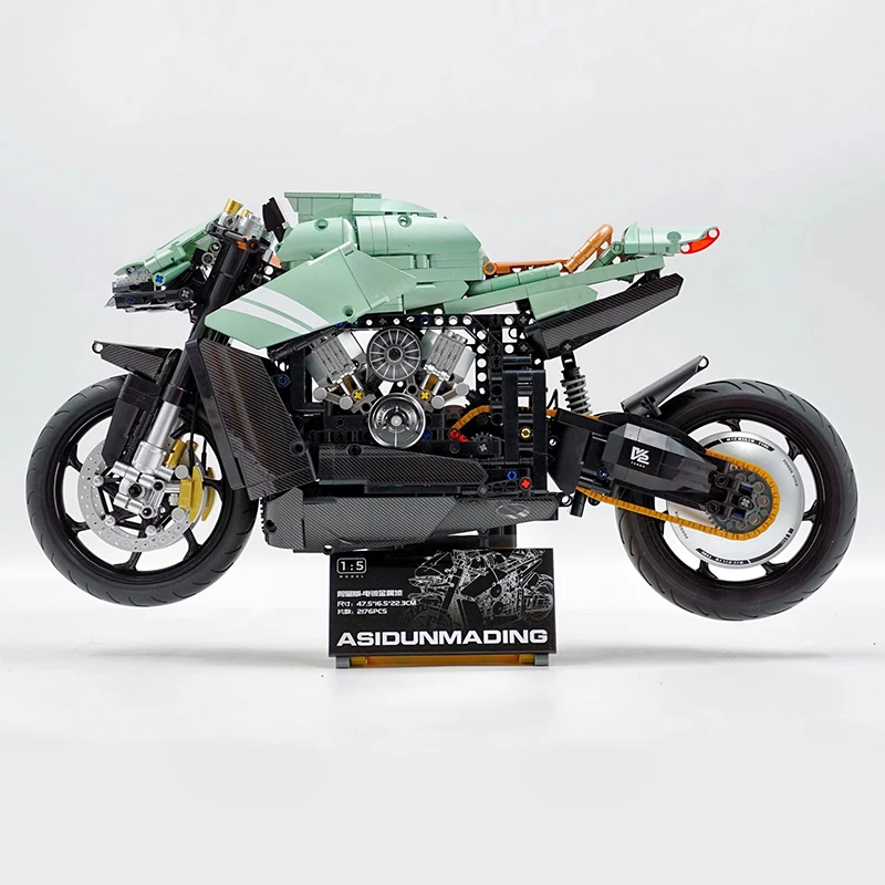

Металлическая модель GULY 60505, строительный блок для мотоцикла, 1:5, технический кирпич, металлическая сборка мотоцикла, детские игрушки «сделай сам», рождественские подарки