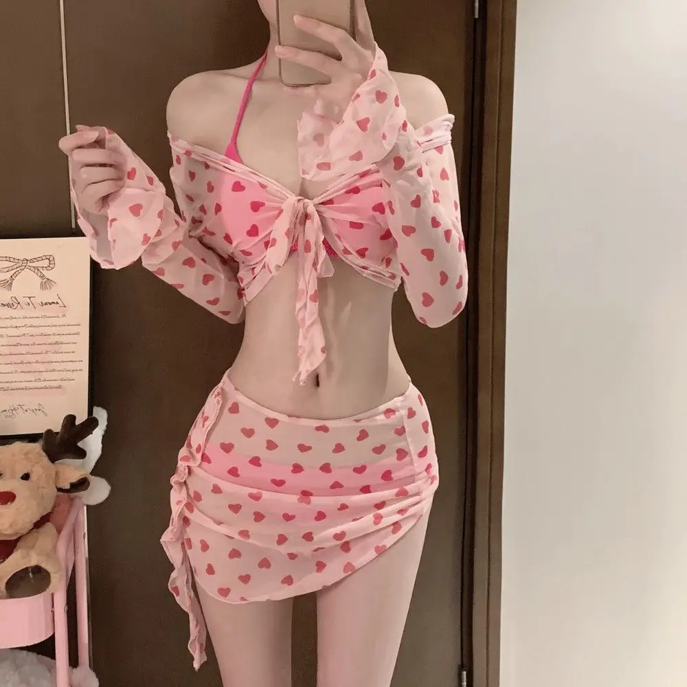 Swimsuit for Girls, High-end Bikini, Spicy Girl Skirt Style Vacation, Hot Spring Soaking, Split Swimsuit for Women