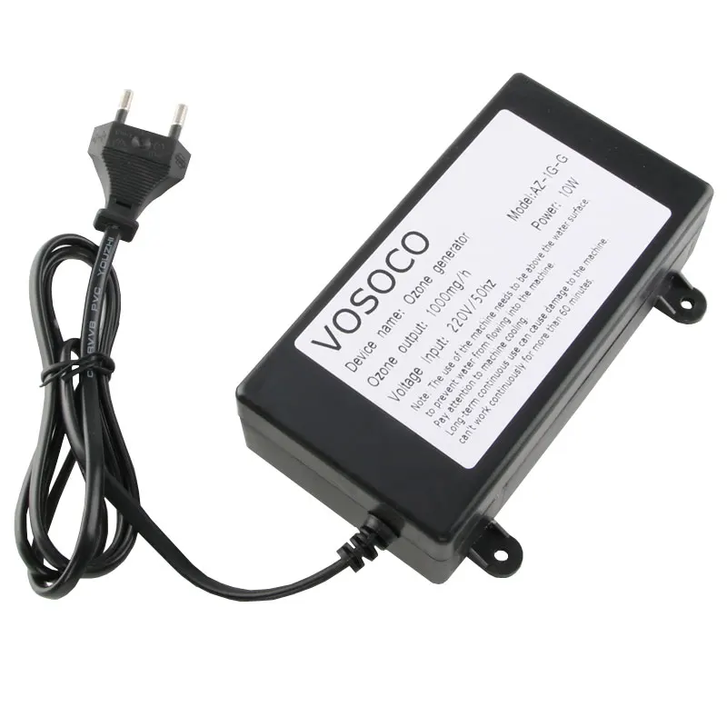 VOSOCO 1000mg Ozone Generator Ozonizer Water Air Purifier cleaner Fruit Vegetable Meat Clean Kitchen Toilet Deodorize 220V 110V image 3