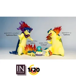 [In Stock] 1/20 Resin Figure [T1] - Cyndaquil & Quilava & Typhlosion & Hisuian Typhlosion