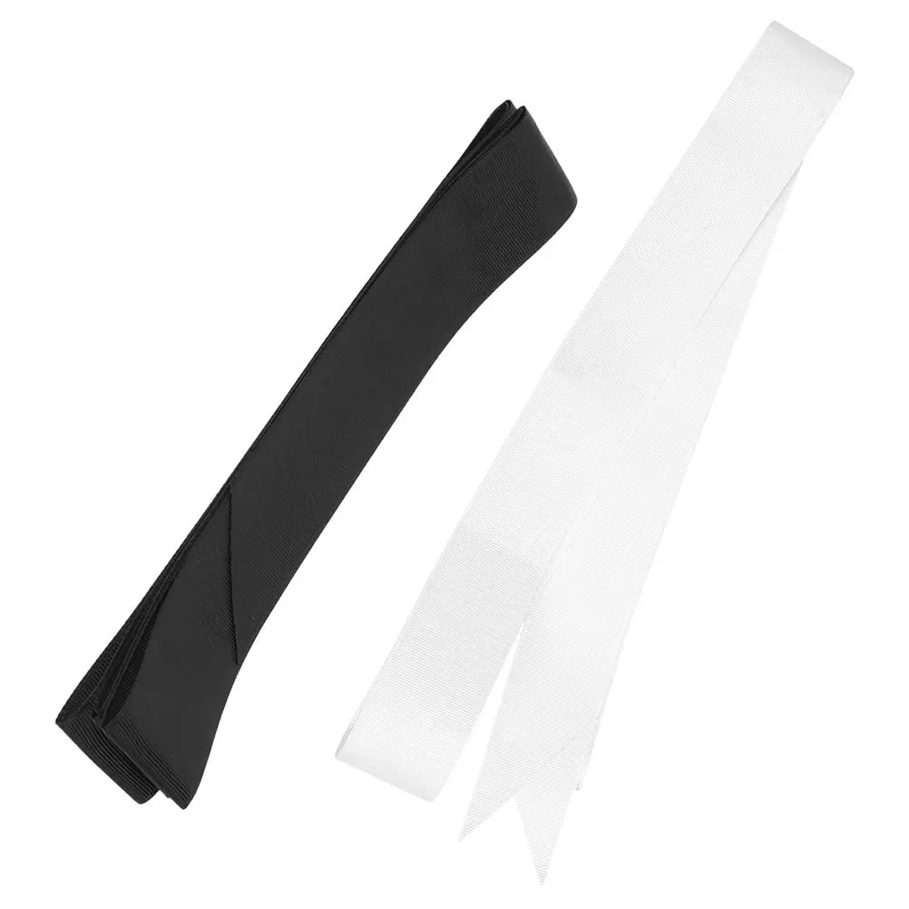 

2Pcs Wedding Bridal Satin Ribbon Sash Belt Long Adjustable Bow Waist Belt for Bridesmaids Dress Accessory Women Dress Sash