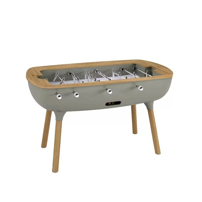 Light luxury wooden table football table designer creative high-end living room home leisure entertainment stainless