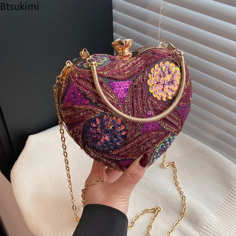 Luxury Retro Clutch Bags for Women Elegant Party Dress Bags Evening Purses and Handbags Fashion Versatile Ladies Crossbody Bags