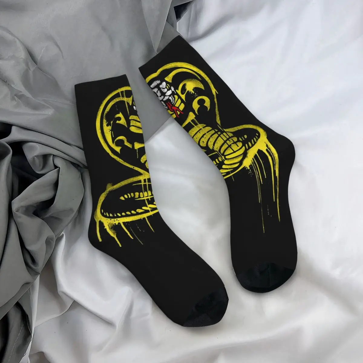 Karate Kid Cobra Kai Vintage Unisex Socks,Cycling 3D Print Happy Socks Street Style Crazy Sock