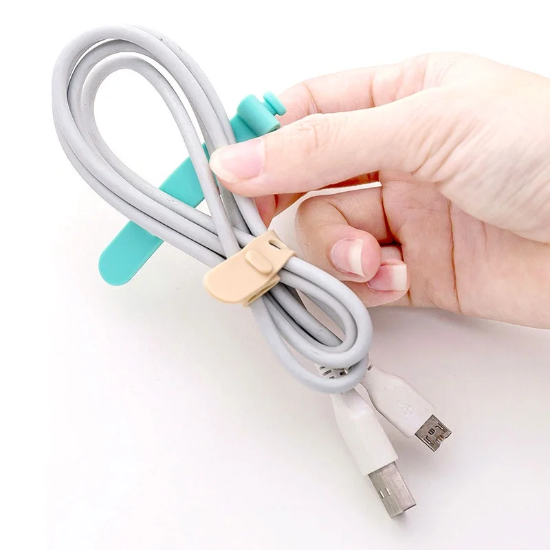Silicone Winder cord cable tie wire holder earphone headphone charging data line USB binders Kabe