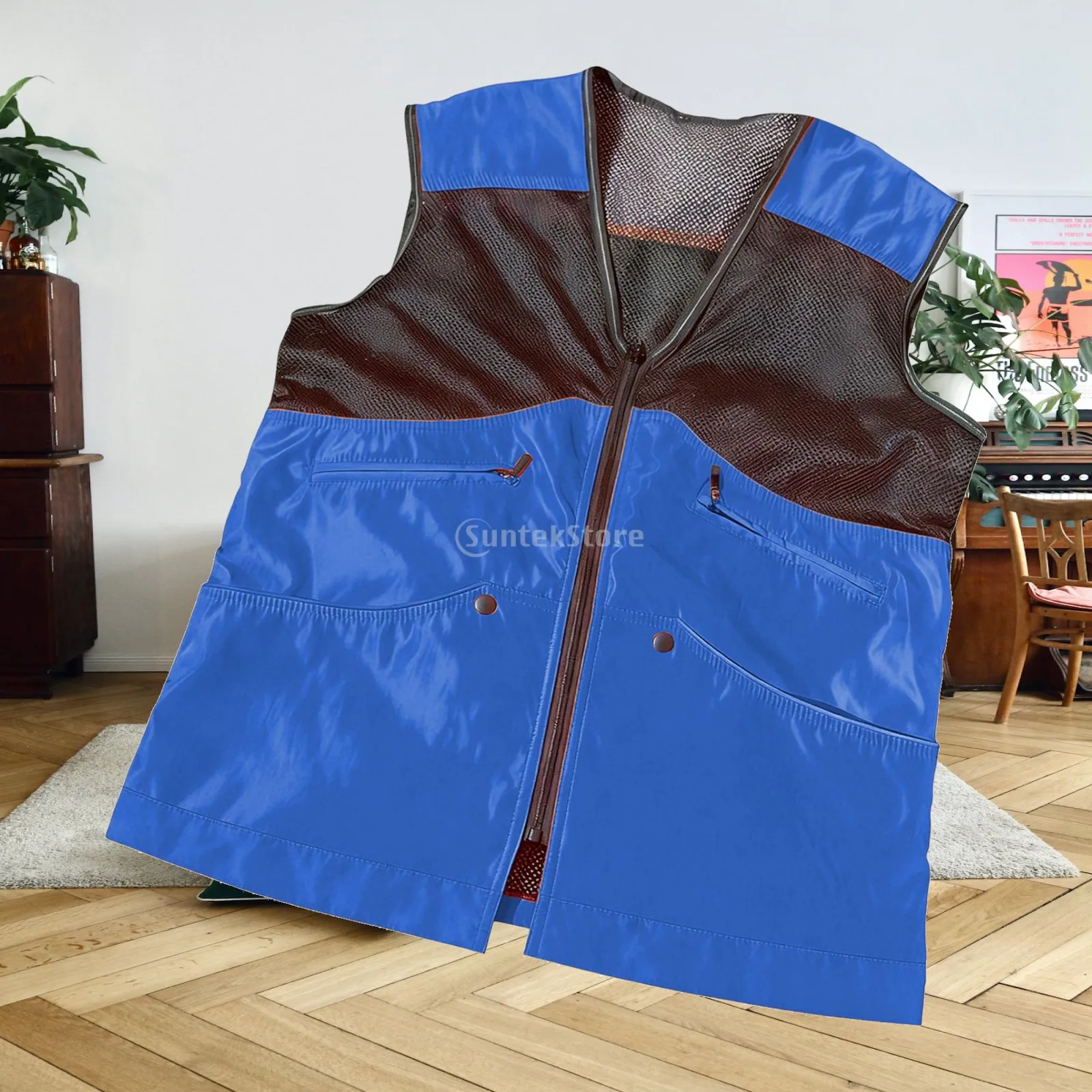 Dog Handler Training Apparel Waterproof Nylon Mesh 12 Pocket Reflective Vest for Obedience Agility Outdoor Work