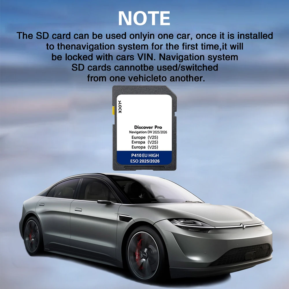 

Discover Pro DV V25 Navigation SD 64GB Map Card for Volkswagen Passat 3G from 2015 Cover Map Europe Germany Spain Netherland