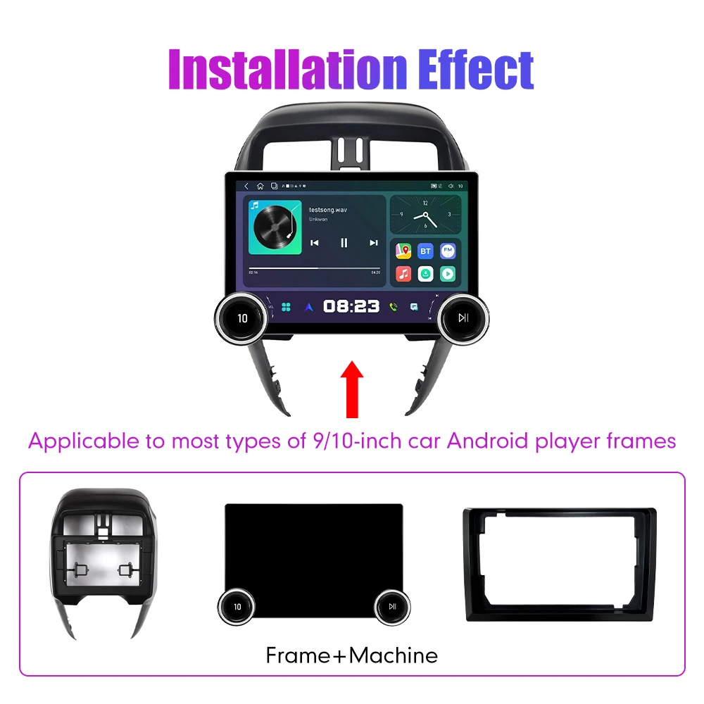 11.8 Inch 2K Double Knobs 2 Din Car Radio For Honda Sunny 2015-2019 Car Radio DVD Multimedia Video Player Android Auto Carplay