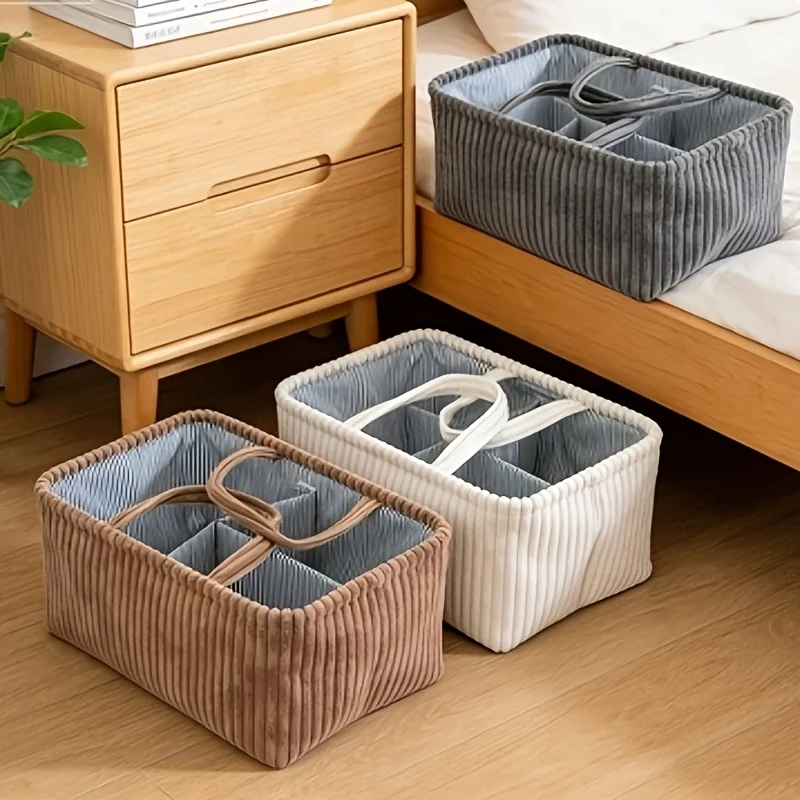 Multi-functional Storage Basket, Featuring a Large-capacity Compartment Diaper Organizer, Clothes, and Toys, Supplies Organizer