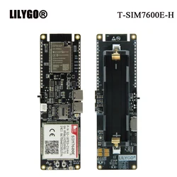 LILYGO T-SIM7600G-H R2 T-SIM7600E-H ESP32 Module ESP32-WROVER WiFi BLE 18560 Battery Holder Solar Charge Development Board