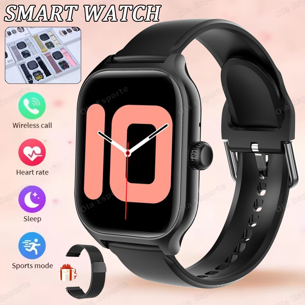 

New 2IN1 Smart Watch Men Women HD AMOLED Display Heart Rate Monitor Bluetooth Call GPS Track Waterproof Sports Smartwatch 2025