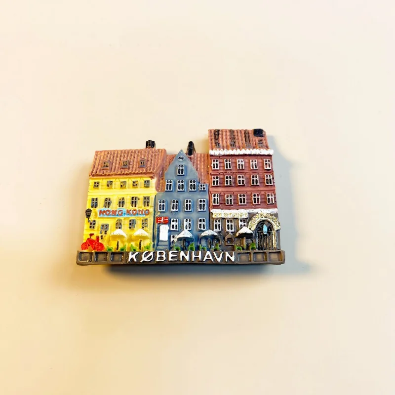 

scandinavian Denmark Copenhagen New Port Travel Commemorative Creative Three-dimensional Landmark Street View Ornaments Magnetic