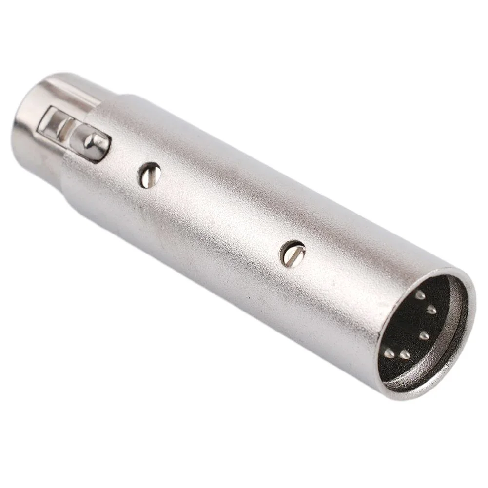 3 Pin XLR To 5 Pin For DMX Metal Cased Converter Audio Lighting Adapter Or 5 To 3  With 5-pin For DMX Lighting Equipment