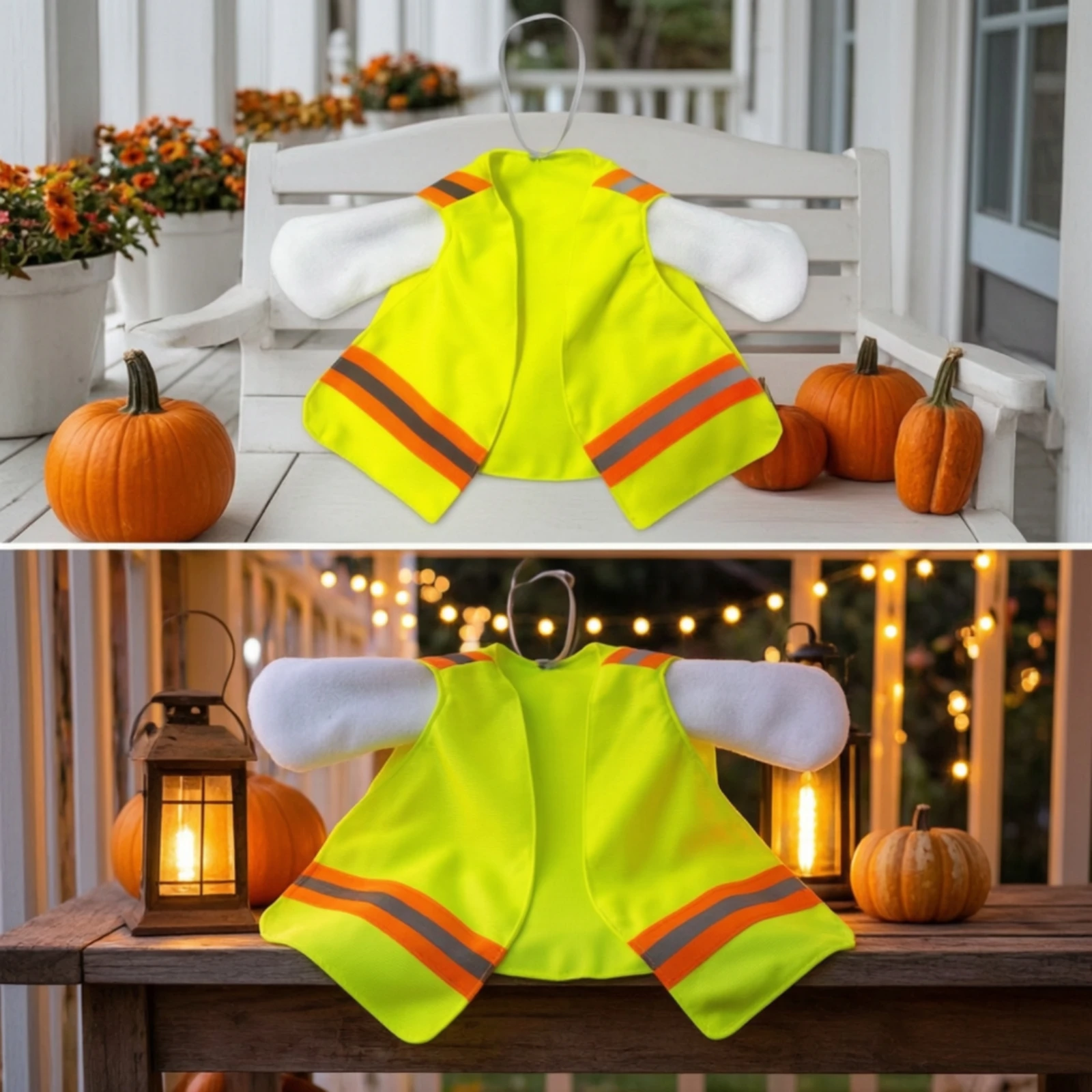 Reflective Goose Vest Fluorescent Polyester Goose Vest Costume Funny Outfit Novelty for Porch Decoration, Outdoor Display