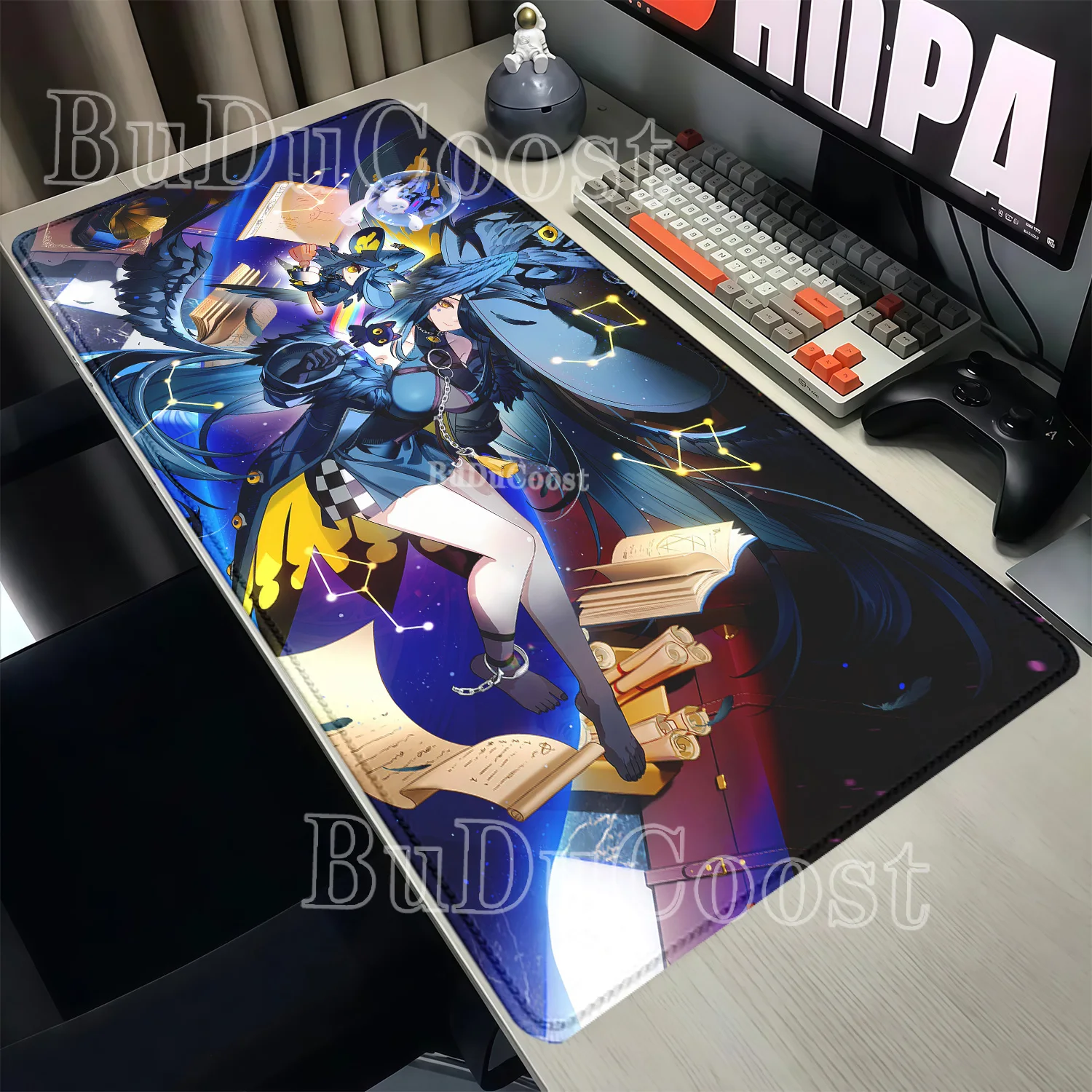New Blackbird NTE Neverness To Everness Larger Mouse Pad Non-Slip Rubber Office PC Gaming Mousepad HD Printing Overlock Desk Mat