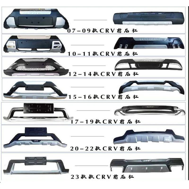 

Для Honda CRV CR-V 2007 2008 2009 2010 2011 2012 2013 2014 2015 2016 2 шт. Защитная накладка на передний и задний бампер