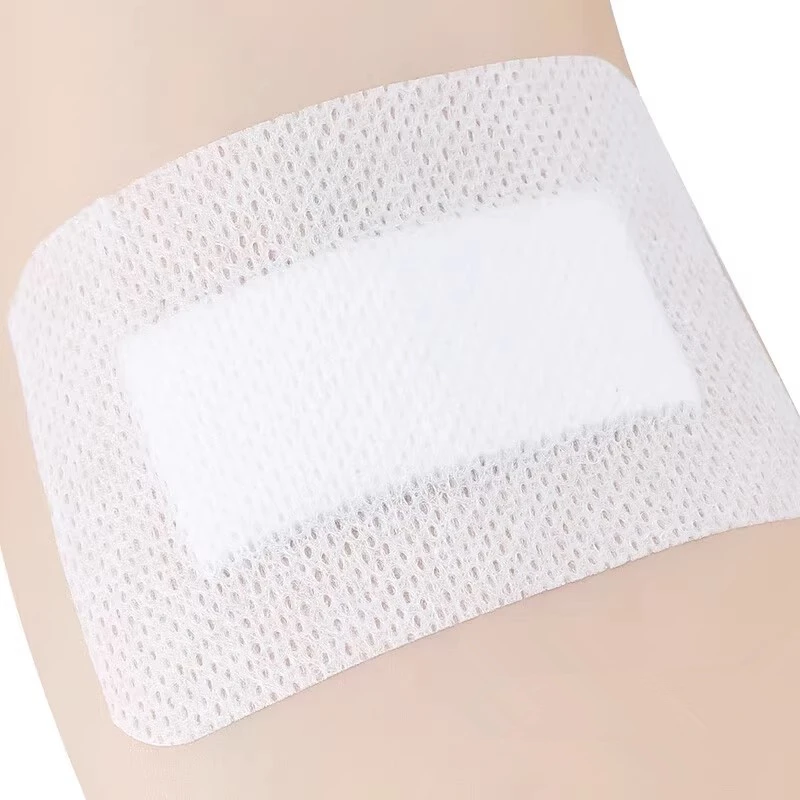5pcs/pack Breathable Patch Adhesive Bandages Wound Dressing Tape Plaster First Aid Kit 10cm*10cm/10cm*15cm/10cm*20cm Band Aid