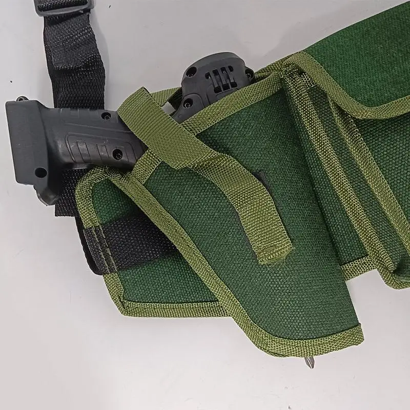 Tool Waist Pouch Large Capacity Adjustable Belt for Handy Storage in Home Improvement Tasks