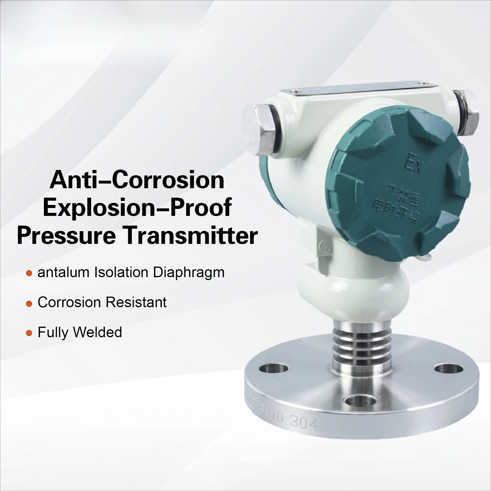 مقاومة شفة الضغط الارسال التنتالوم الحجاب الحاجز انفجار برهان 4-20mA RS485 الناتج LCD شاشة ديجيتال