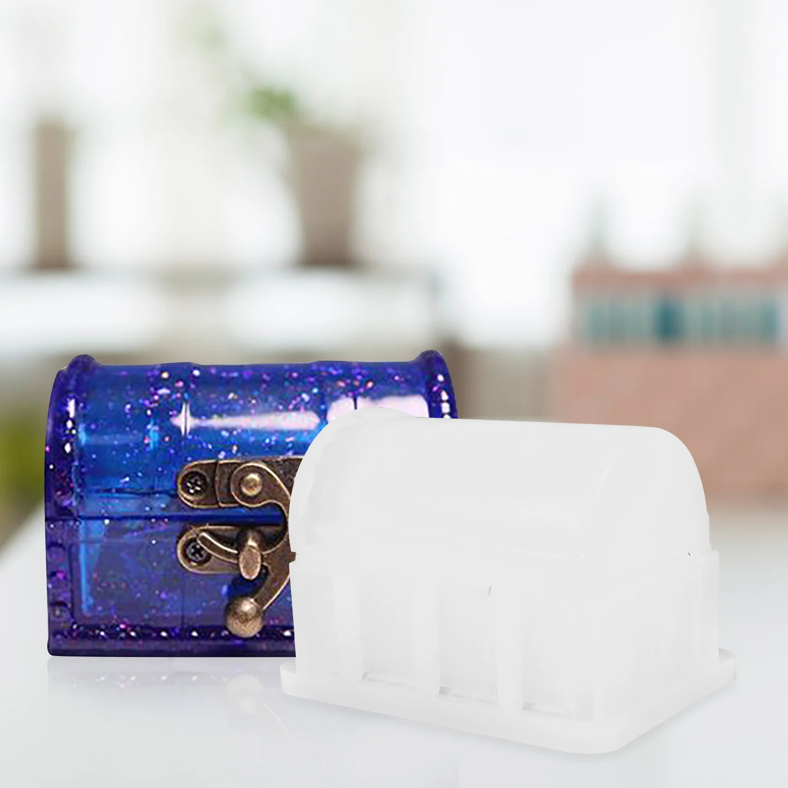 

Набор для творчества: силиконовая форма для литья из эпоксидной смолы в виде сундуков, многоразовая, с антипригарным покрытием, гладкая поверхность, для создания детализированных изделий